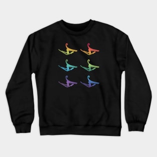 Guitar Capo Colorful Theme Crewneck Sweatshirt